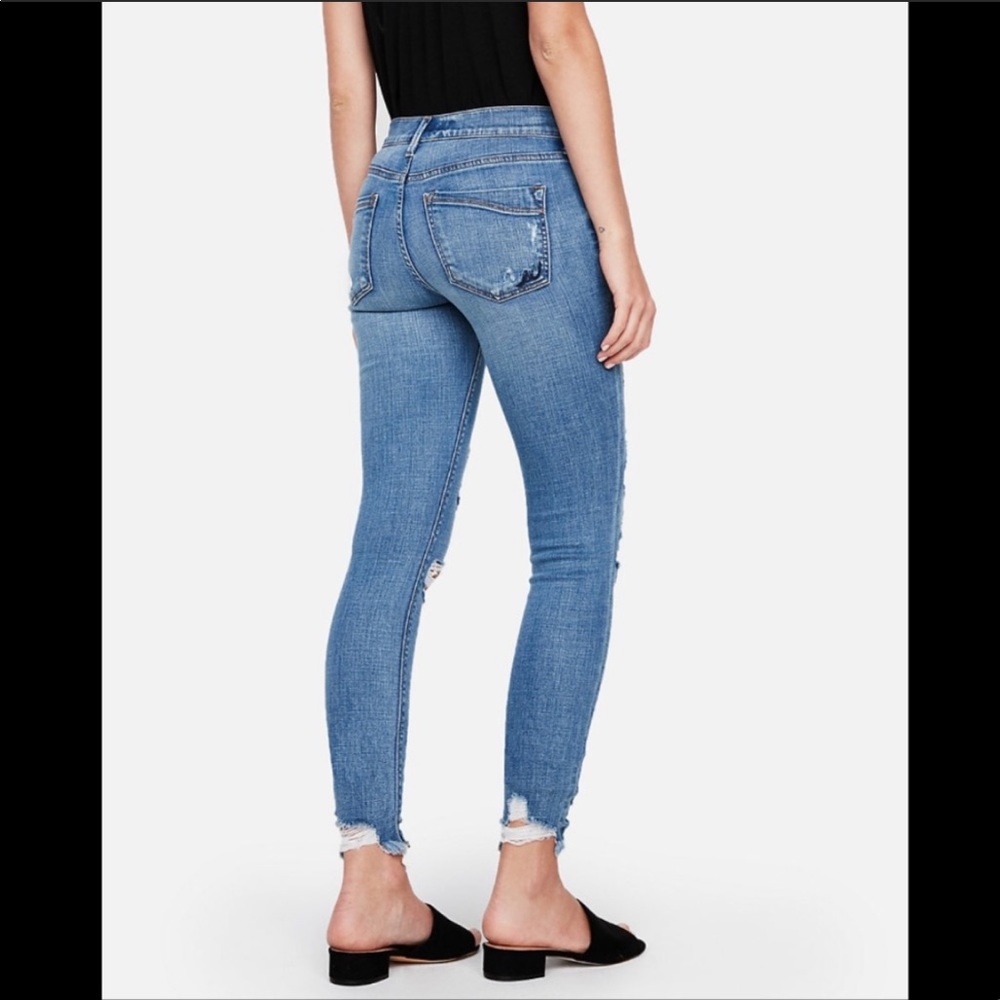 Express legging ripped jean